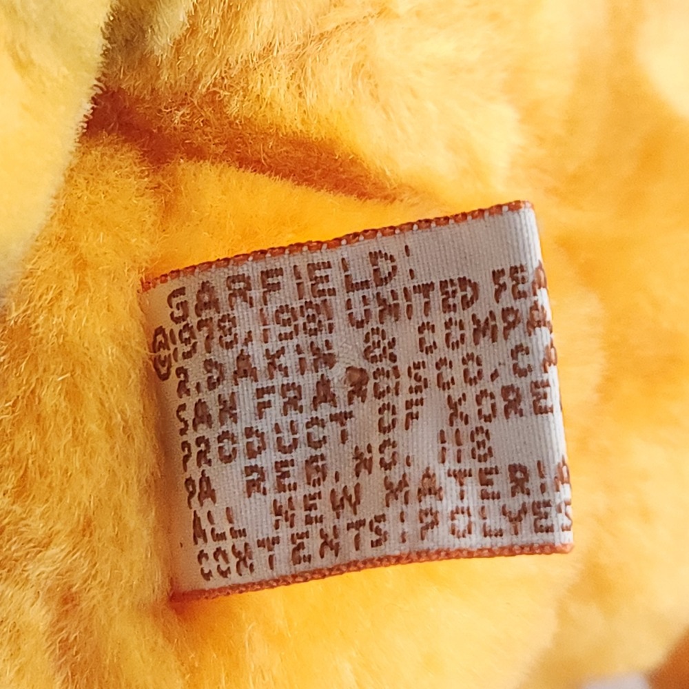 Vintage 1981 Dakin Garfield Plush Valentine Heart Bouquet Anniversary - Picture 10 of 10